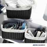 Serie Hawaii Nero Marine Business in rattan sintetico