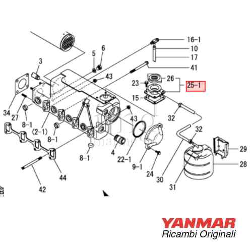 Tappo Scambiatore di calore 4JH3 D60