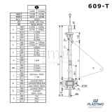 Avvolgifiocco manuale 609-T Plastimo - Misure