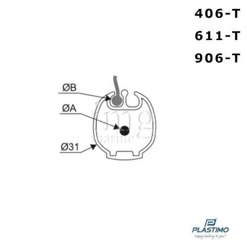 Avvolgifiocco manuale 609-T Plastimo