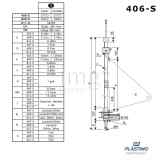 Avvolgifiocco manuale 406-S Plastimo - Misure