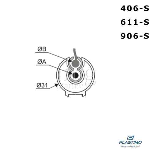 Avvolgifiocco manuale 406-S Plastimo