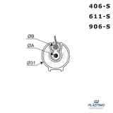 Avvolgifiocco manuale 406-S Plastimo