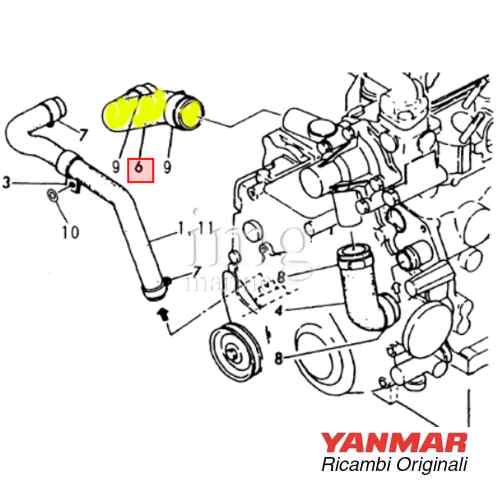 Manicotto Yanmar 128695-49530