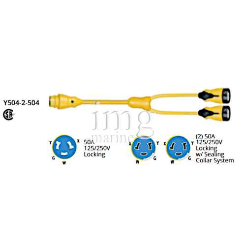 Adattatore Y 50A MARINCO Y504-2-504
