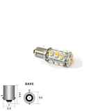 Lampadina 12+3 smd Led Bianca Fredda BA9S