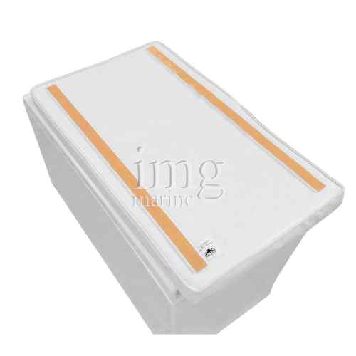 Sedile gavone vetroresina con cuscino