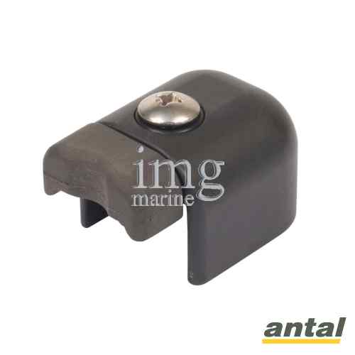 Terminale in alluminio anodizzato per rotaia 31x21 Antal