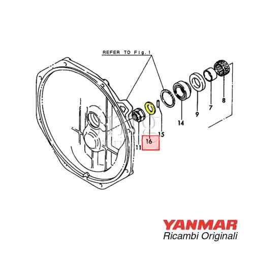 Collare invertitore KM2P KM2C Kanzaki Yanmar