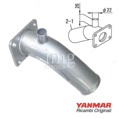 Scarico a gomito Yanmar 2YM - 3YM imbocco diametro 22 mm