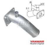 Scarico a gomito Yanmar 2YM - 3YM imbocco diametro 22 mm