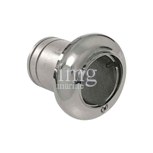 Bocchettone di scarico inox P con antiriflusso