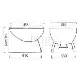 Wc Toilet elettrica Ocean Luxury Basso misure