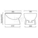 Wc Toilet elettrico Ocean Luxury misure