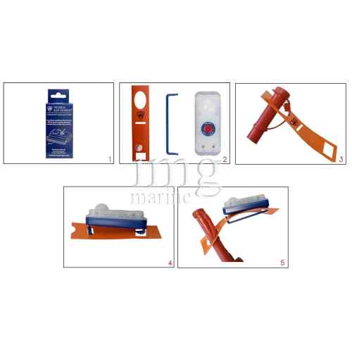 Luce Led SOLAS/MED VSG per salvagente - istruzioni