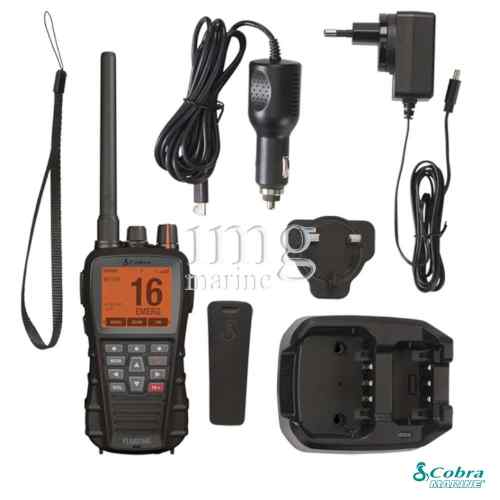 VHF portatile Cobra BlueBound 650 DSC GPS Bluetooth - accessori inclusi