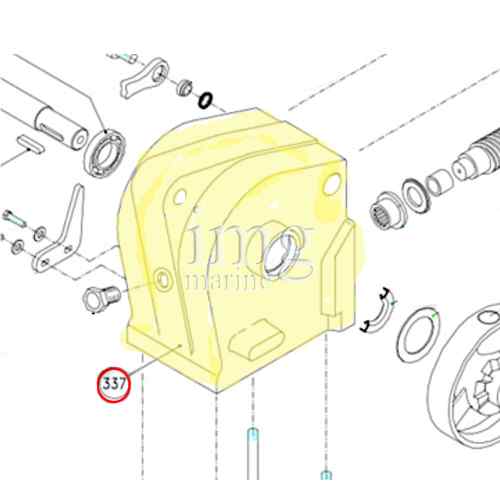 Corpo riduttore Cayman 337A Alu Lofrans