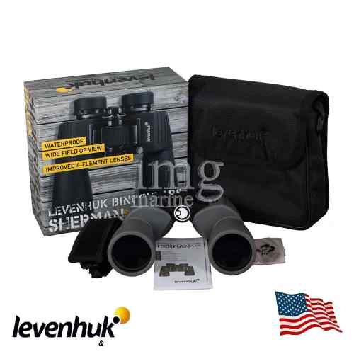 Binocolo 7x50 Sherman Plus Levenhuk confezione