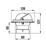 Bussola ad incasso Zenith BZ1 Riviera - Disegno