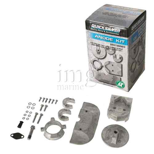 Kit Anodi Quicksilver Alpha One Gen II in Alluminio