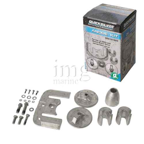 Kit Anodi Quicksilver Bravo II-III in Alluminio