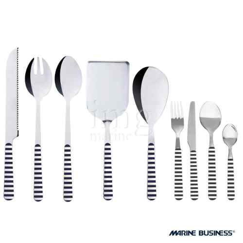 Posate Premium Plus Stripes Blu Marine Business