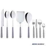 Posate Premium Plus Stripes Blu Marine Business