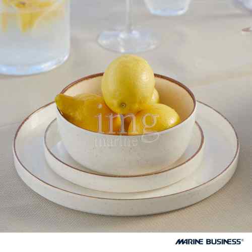 Piatto fondo, piatto dessert e ciotola Maldivas Ivory Marine Business