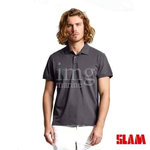 Polo Tech Pique Slam Uomo Titanium