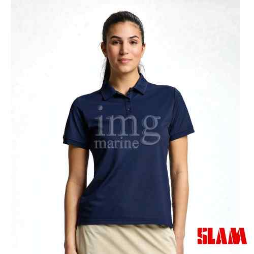 Polo Tech Pique Slam Donna Navy