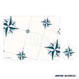 Tovagliette e sottobicchieri Northwind Marine Business confezione da 6+6