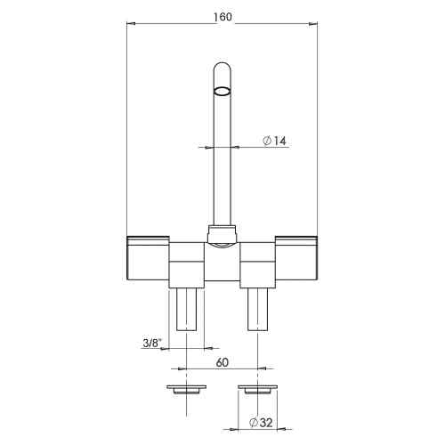 Rubinetto serie Ceramix misure