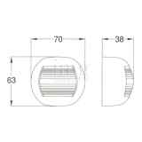 Fanali (R.I.Na.) LED Flat Inox misure