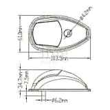 Fanali IMO-COLREG LED (CE) Side 50M misure