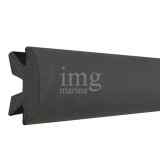 Profilo bottazzo in PVC H37 Nero