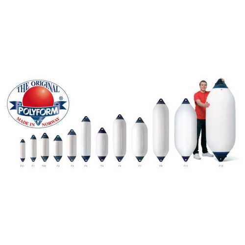 Parabordo Polyform Norway serie F misure