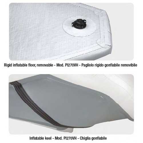 Tender Plastimo Fun con pagliolo gonfiabile, realizzato in PVC 110 decidex