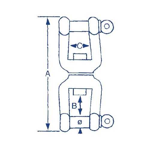 Girella grillo + grillo in acciaio inox misure