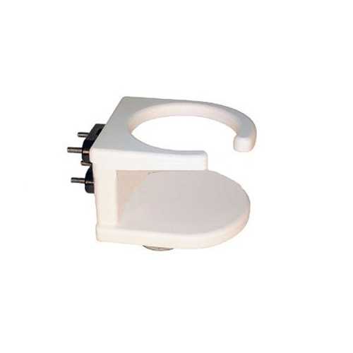 Porta bottiglia/bicchiere in polietilene bianco