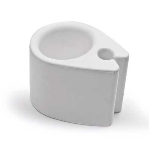 Porta bicchiere lattina termico Ocean in poliuretano morbido bianco