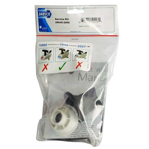 Kit guarnizioni WC manuale Jabsco dal 1998 al 2007