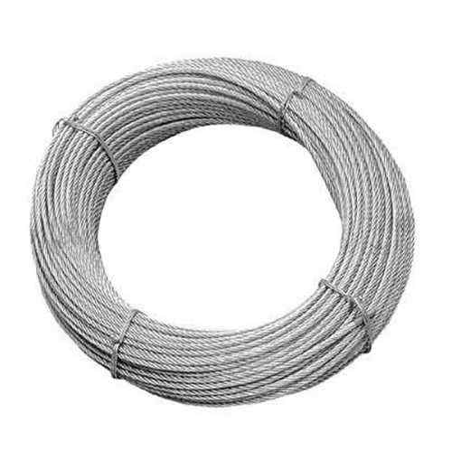 particolare cavo in acciaio inox AISI 316 a 49 fili