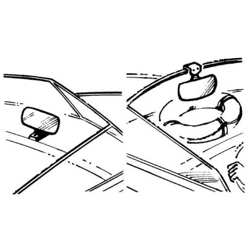 Specchio retrovisore per sci nautico e trainabili disegno