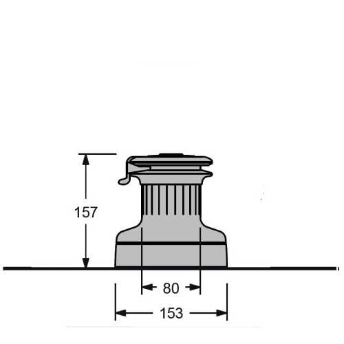 Winch XT Antal con self-tailing e 2 velocità Ridotte