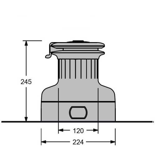 Winch XT-Racing Antal con self-tailing e 3 velocità Ridotte