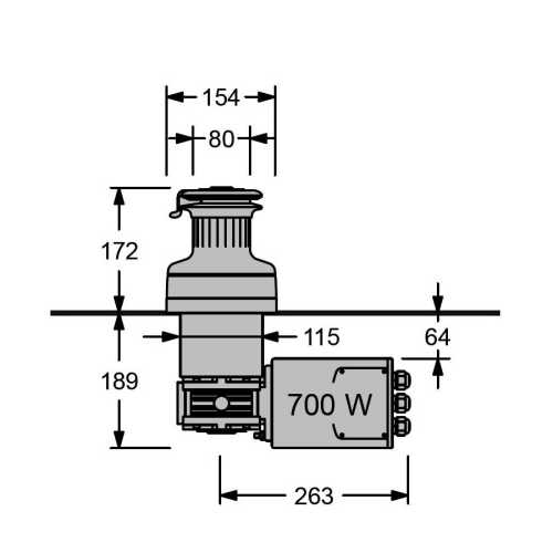 Winch elettrici Antal 700 W 2 velocità 40EH