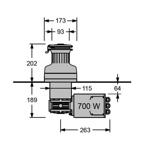 Winch elettrici Antal 700 W 2 velocità 44EH