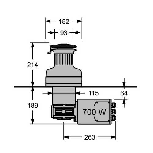 Winch elettrici Antal 700 W 2 velocità 48 EH
