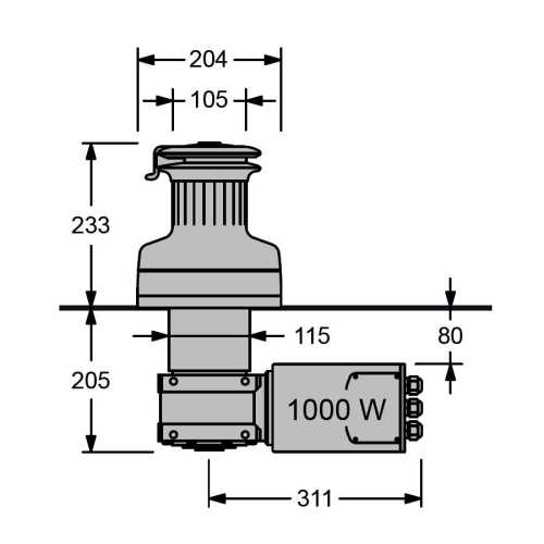 Winch elettrici 1000 W Antal a 12 / 24 V