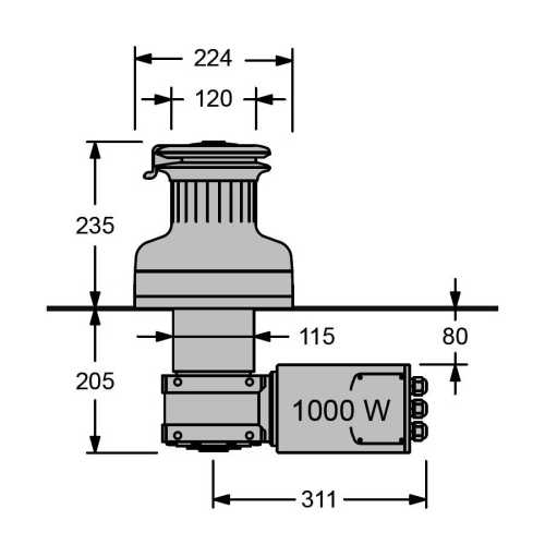 Winch elettrici 1000 W Antal a 12 / 24 V